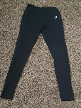 Gymshark Kids Black High-Waist Performance Leggings